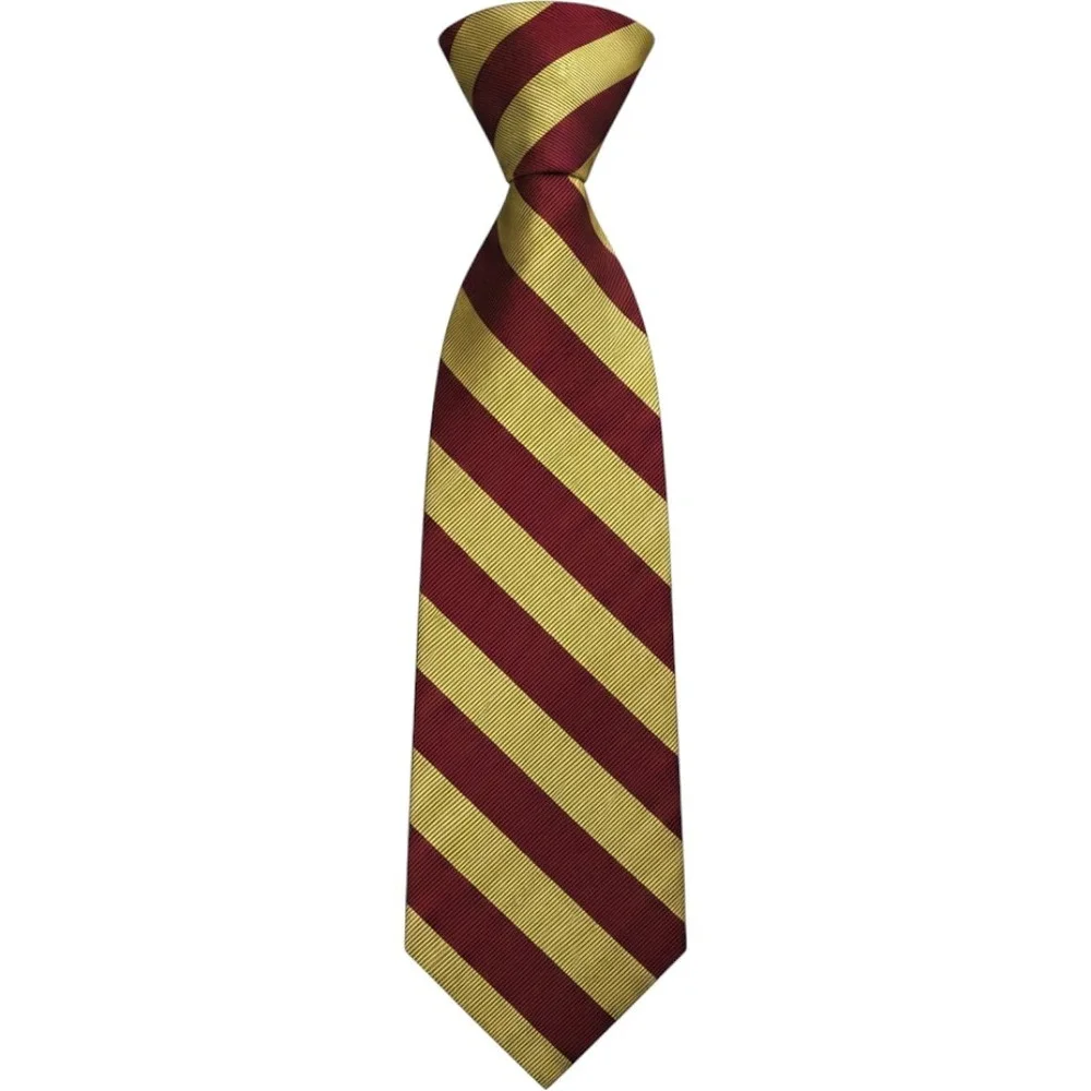 J. Crew Sild Repp Red Gold Stripe Traditional Tie Men's OS